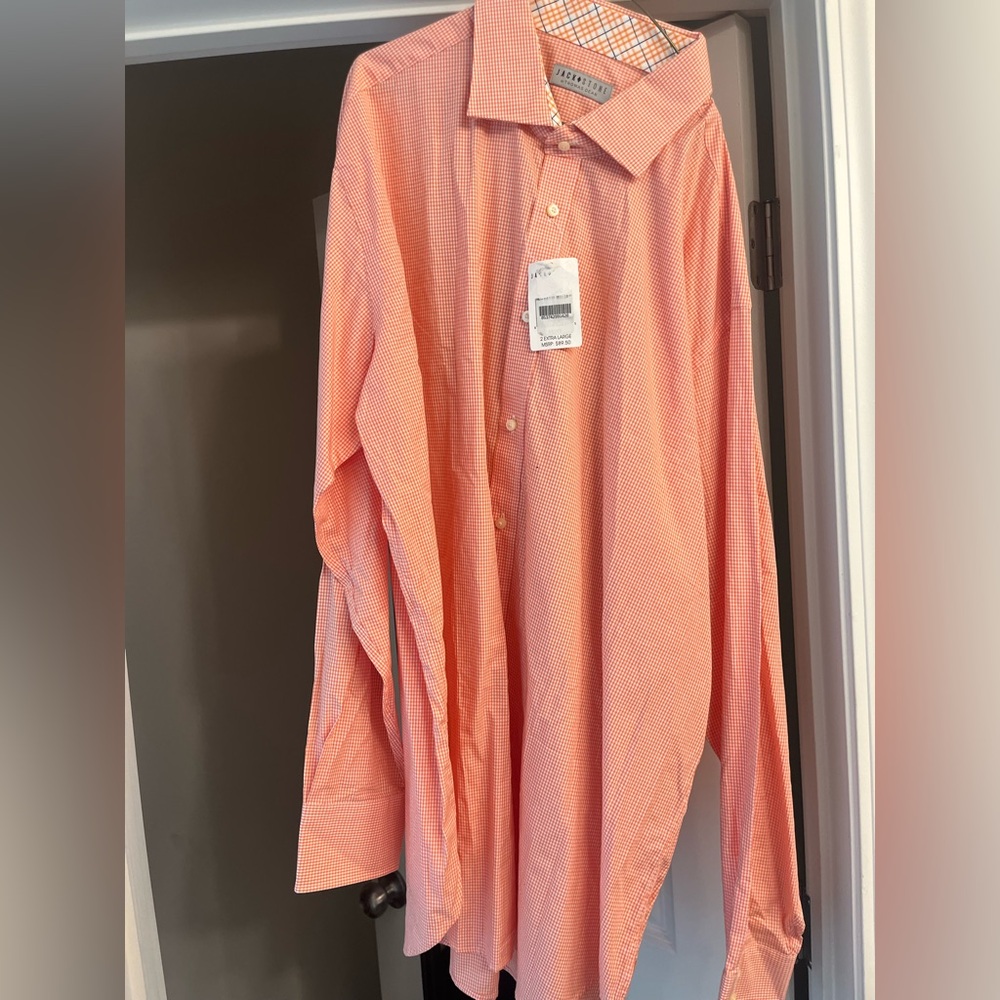 Orange Dress Shirt with Lightweight Fabric